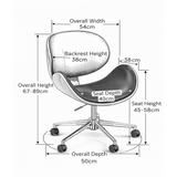Faux Leather Home And Office Chair - Netherby