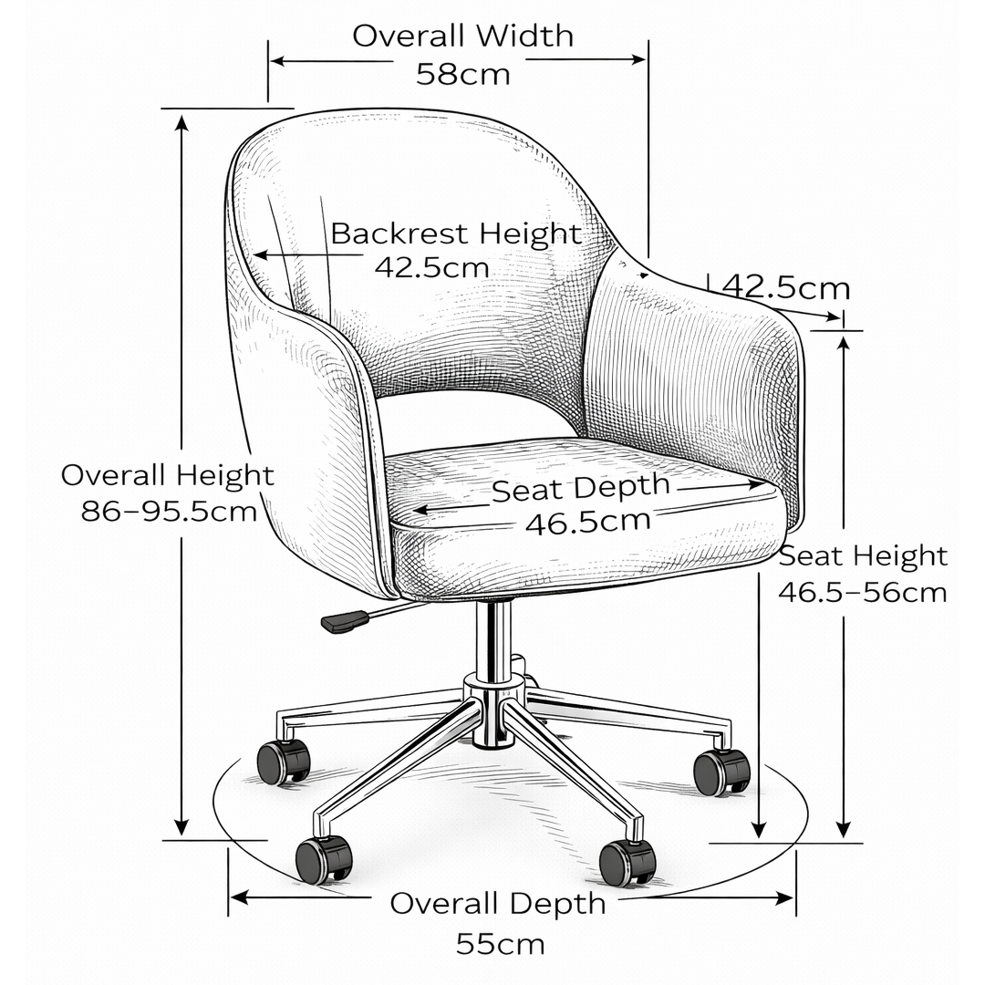 Faux Leather Home And Office Chair - Ormsby