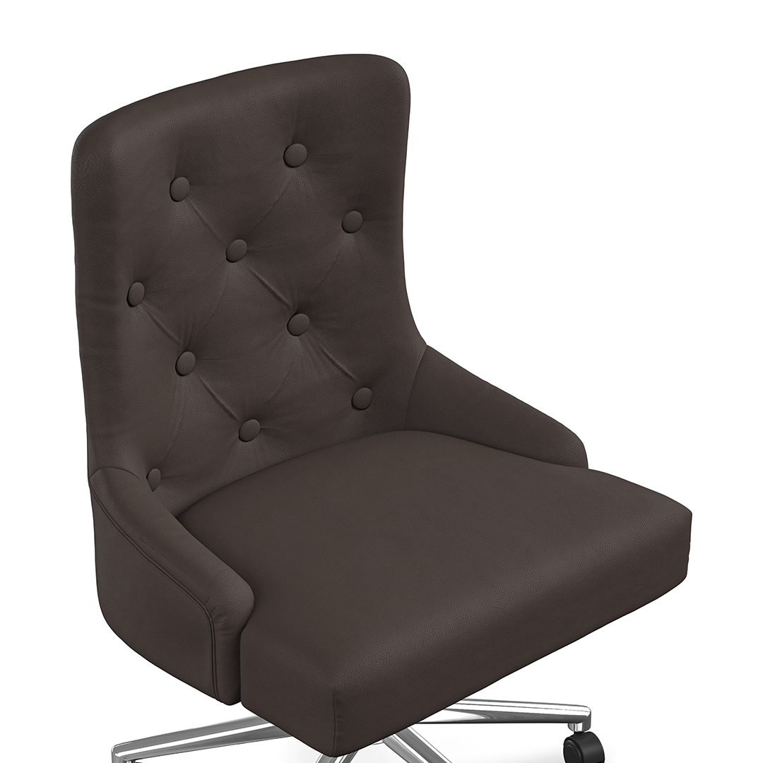 Faux Leather Home And Office Chair - Swansley