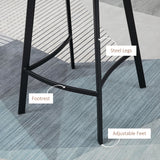 Faux Leather Kitchen Bar Stools in Set Of 2 - Velmora