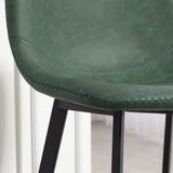 Faux Leather Kitchen Bar Stools in Set Of 2 - Velmora