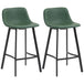 Faux Leather Kitchen Bar Stools in Set Of 2 - Velmora