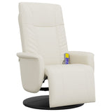 Faux Leather Massage Recliner Chair with Footrest - Vantage Home