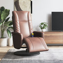 Faux Leather Massage Recliner Chair with Footrest - Vantage Home