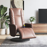 Faux Leather Massage Recliner Chair with Footrest - Vantage Home