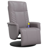 Faux Leather Massage Recliner Chair with Footrest - Vantage Home