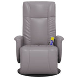 Faux Leather Massage Recliner Chair with Footrest - Vantage Home