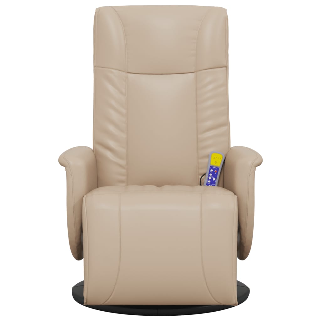 Faux Leather Massage Recliner Chair with Footrest - Vantage Home