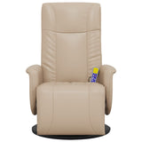 Faux Leather Massage Recliner Chair with Footrest - Vantage Home