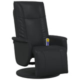 Faux Leather Massage Recliner Chair with Footrest - Vantage Home