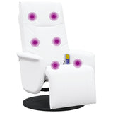 Faux Leather Massage Recliner Chair with Footrest - Vantage Home