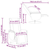 Faux Leather Massage Recliner Chair with Footrest - Vantage Home