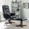 Faux Leather Massage Recliner Chair With Stool - Malmo