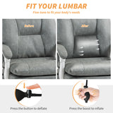 Faux Leather Office Chair 65cm Wide - Velmora