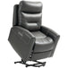 Faux Leather Recliner Chair 107cm Wide With Footrest - Velmora