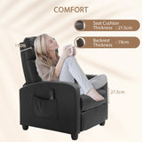 Faux Leather Recliner Chair 68cm Wide - Velmora