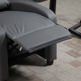 Faux Leather Recliner Chair 68cm Wide - Velmora