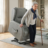Faux Leather Recliner Chair 76cm Wide With Footrest - Velmora