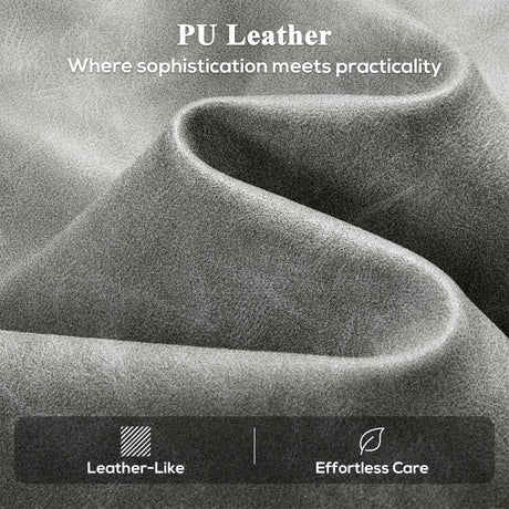 Faux Leather Recliner Chair 76cm Wide With Footrest - Velmora