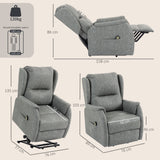 Faux Leather Recliner Chair 76cm Wide With Footrest - Velmora