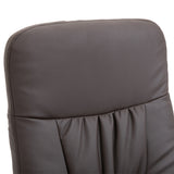 Faux Leather Recliner Chair 76cm Wide With Footstool - Velmora
