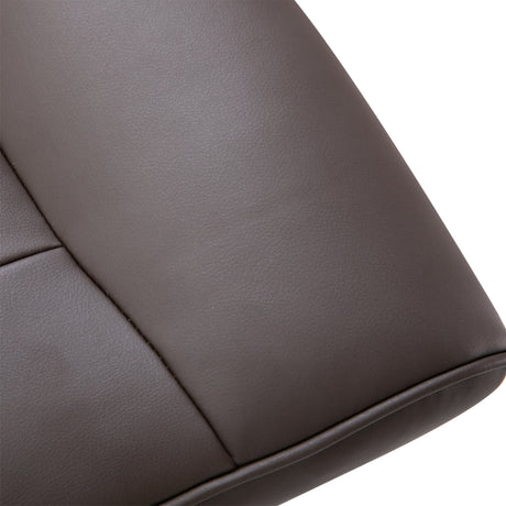 Faux Leather Recliner Chair 76cm Wide With Footstool - Velmora