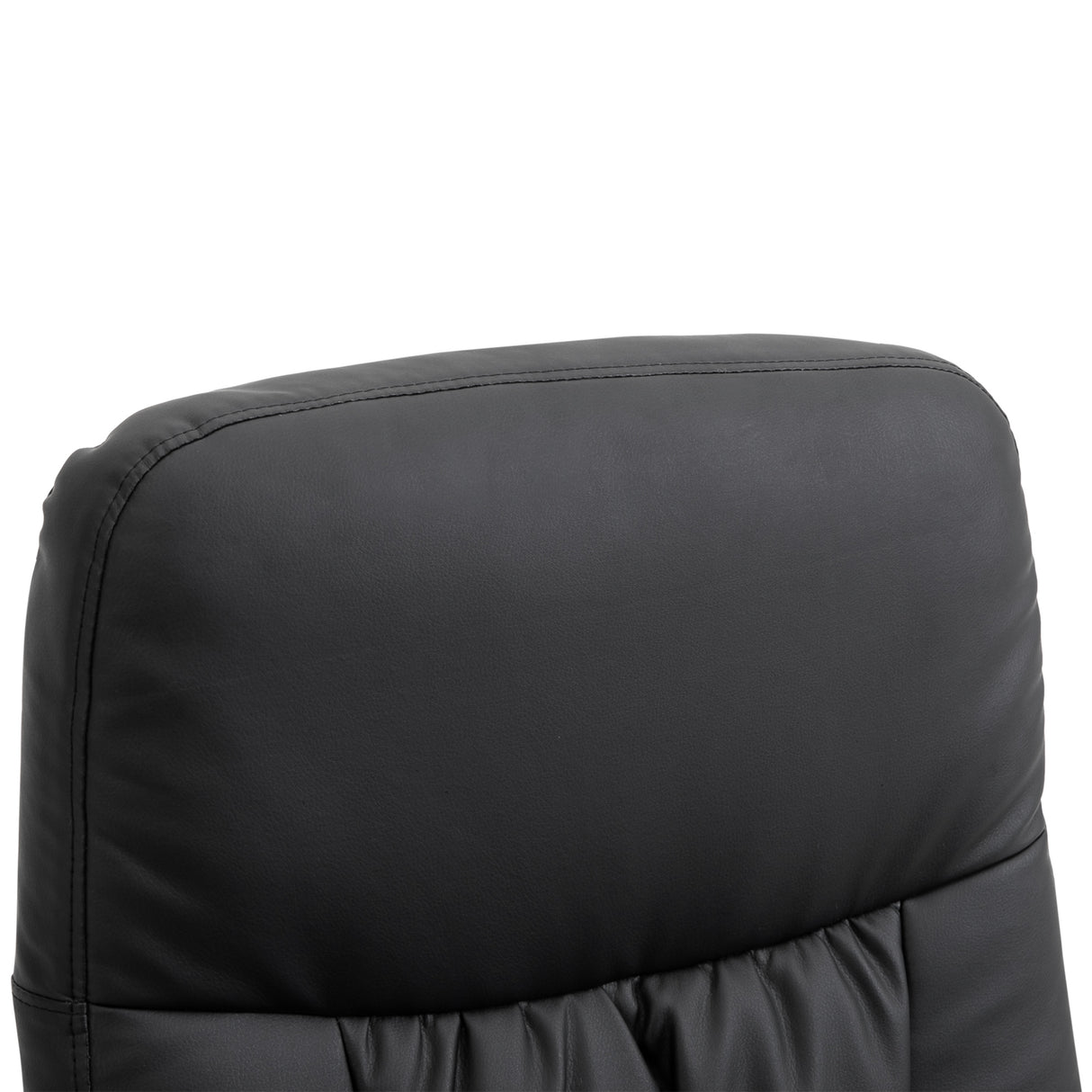 Faux Leather Recliner Chair 76cm Wide With Footstool - Velmora