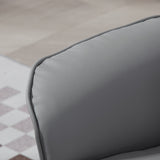 Faux Leather Recliner Chair 76cm Wide With Footstool - Velmora
