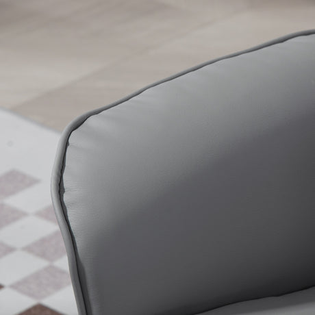 Faux Leather Recliner Chair 76cm Wide With Footstool - Velmora