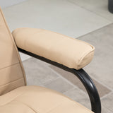 Faux Leather Recliner Chair 77cm Wide With Footstool - Velmora