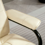 Faux Leather Recliner Chair 77cm Wide With Footstool - Velmora