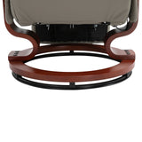 Faux Leather Recliner Chair 78cm Wide With Footrest - Velmora