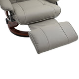 Faux Leather Recliner Chair 78cm Wide With Footrest - Velmora
