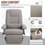 Faux Leather Recliner Chair 78cm Wide With Footrest - Velmora