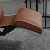 Faux Leather Recliner Chair 78cm Wide With Footrest - Velmora