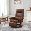 Faux Leather Recliner Chair 78cm Wide With Footrest - Velmora