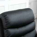 Faux Leather Recliner Chair 80cm Wide With Footrest - Velmora