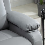 Faux Leather Recliner Chair 82cm Wide - Velmora