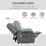 Faux Leather Recliner Chair 82cm Wide - Velmora