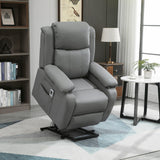 Faux Leather Recliner Chair 82cm Wide - Velmora