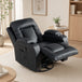 Faux Leather Recliner Chair 82cm Wide With Extended Footrest - Velmora