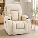 Faux Leather Recliner Chair 82cm Wide With Extended Footrest - Velmora