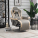 Faux Leather Recliner Chair 82cm Wide With Footrest - Velmora