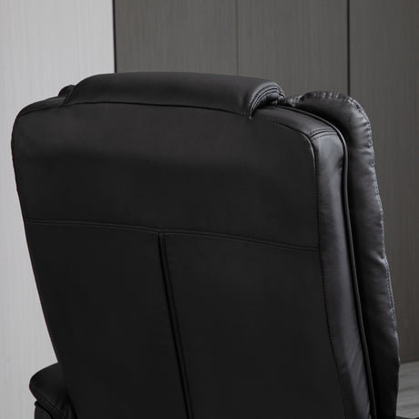 Faux Leather Recliner Chair 85cm Wide With Footstool - Velmora