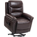 Faux Leather Recliner Chair 91cm Wide With Footrest - Velmora