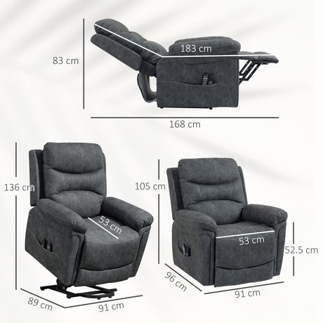 Faux Leather Recliner Chair 91cm Wide With Footrest - Velmora