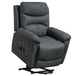 Faux Leather Recliner Chair 91cm Wide With Footrest - Velmora
