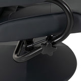 Faux Leather Recliner Chair And Footstool - Ascot