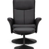 Faux Leather Recliner Chair With Stool - Lugano