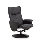 Faux Leather Recliner Chair With Stool - Lugano